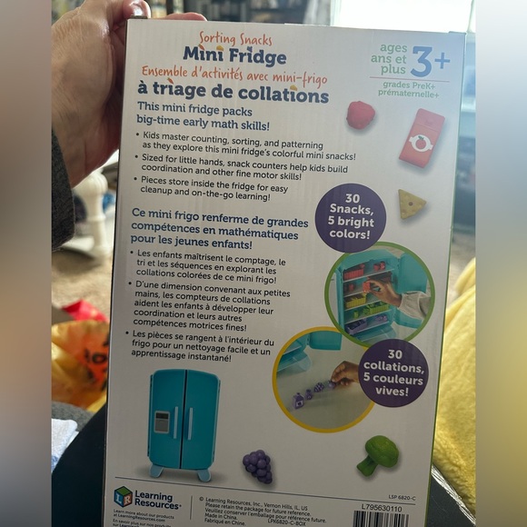 Learning Resources Colorful Mini Fridge Toy - Picture 3 of 3